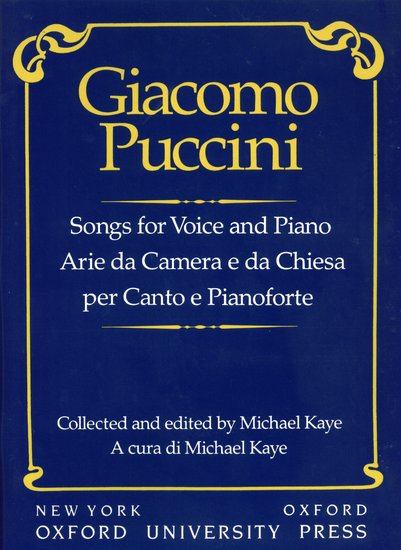 Puccini Songs for voice and piano