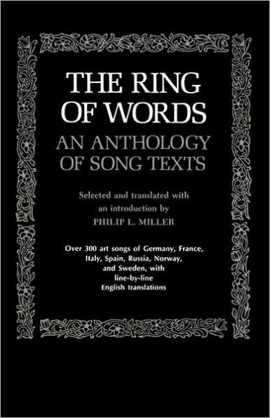 The Ring of Words: An Anthology of Song Texts