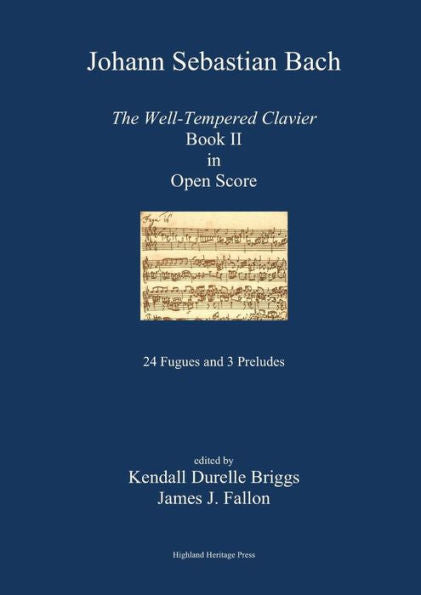 Bach the Well-Tempered Clavier Book II in Open Score