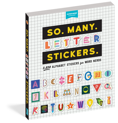 Stickers: So. Many. Letter Stickers.