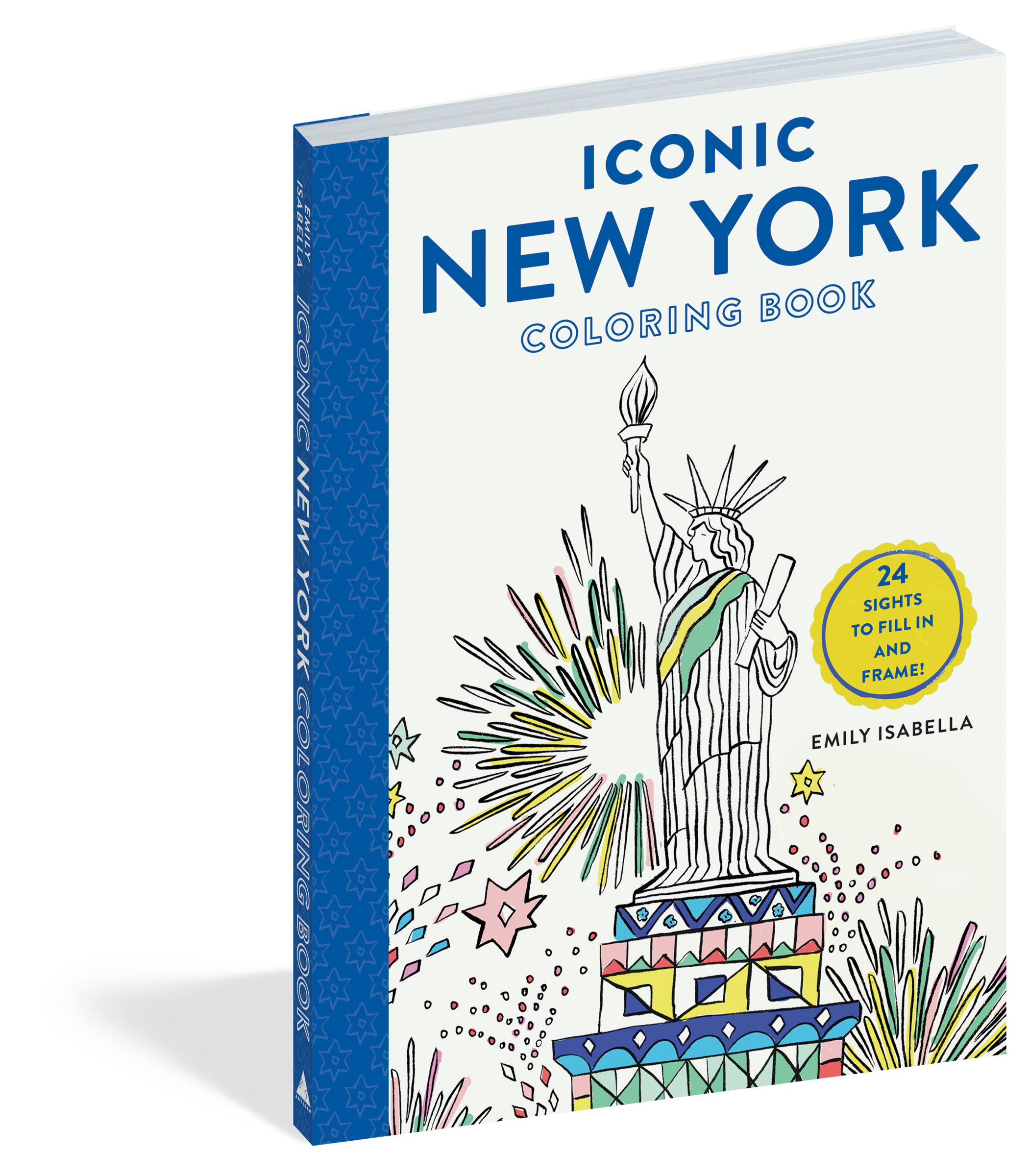 Iconic New York Coloring Book 24 Sights to Fill In and Frame