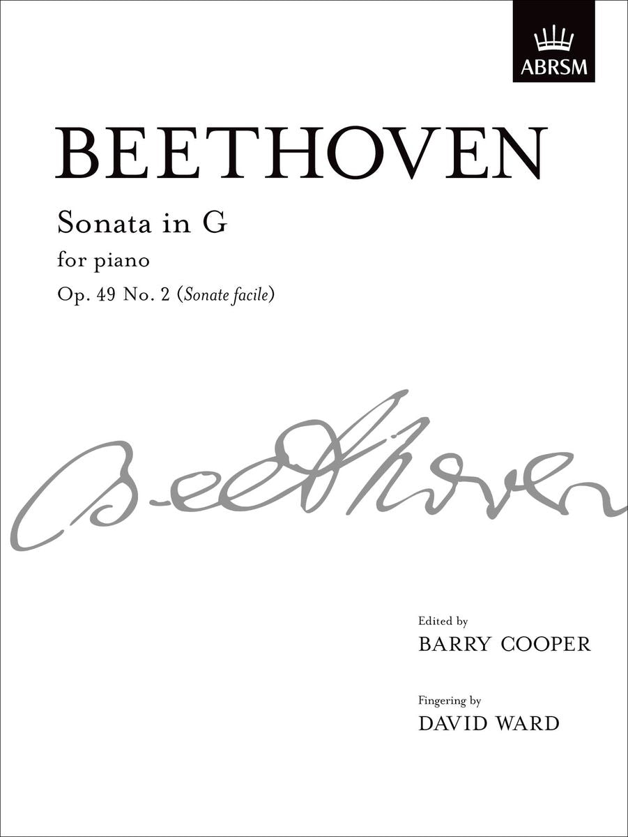 Beethoven Sonata in G, Op. 49 No. 2 (Sonate facile)