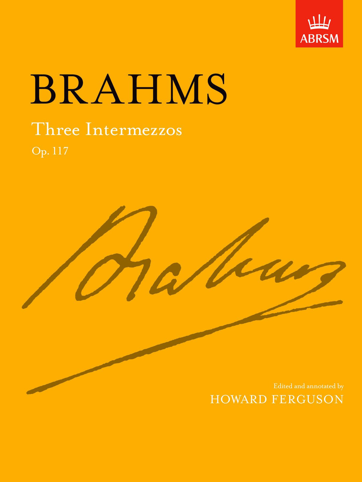 Brahms Three Intermezzos Op. 117