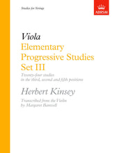 Elementary Progressive Studies Set 3: 3rd, 2nd and 5th Positions