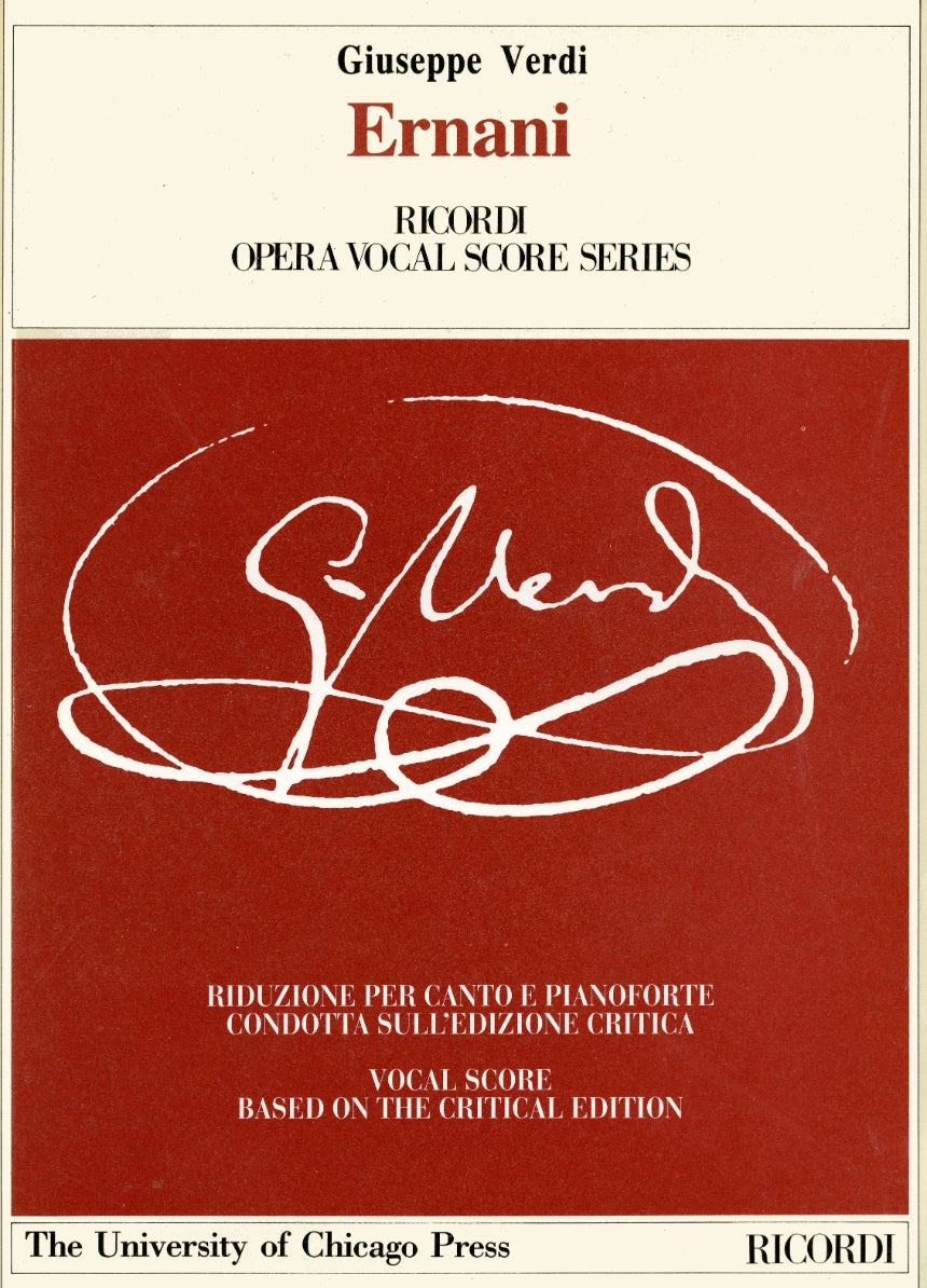 Verdi Ernani Vocal Score Critical Edition