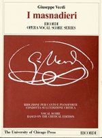 Verdi I masnadieri Vocal Score Critical Ed.