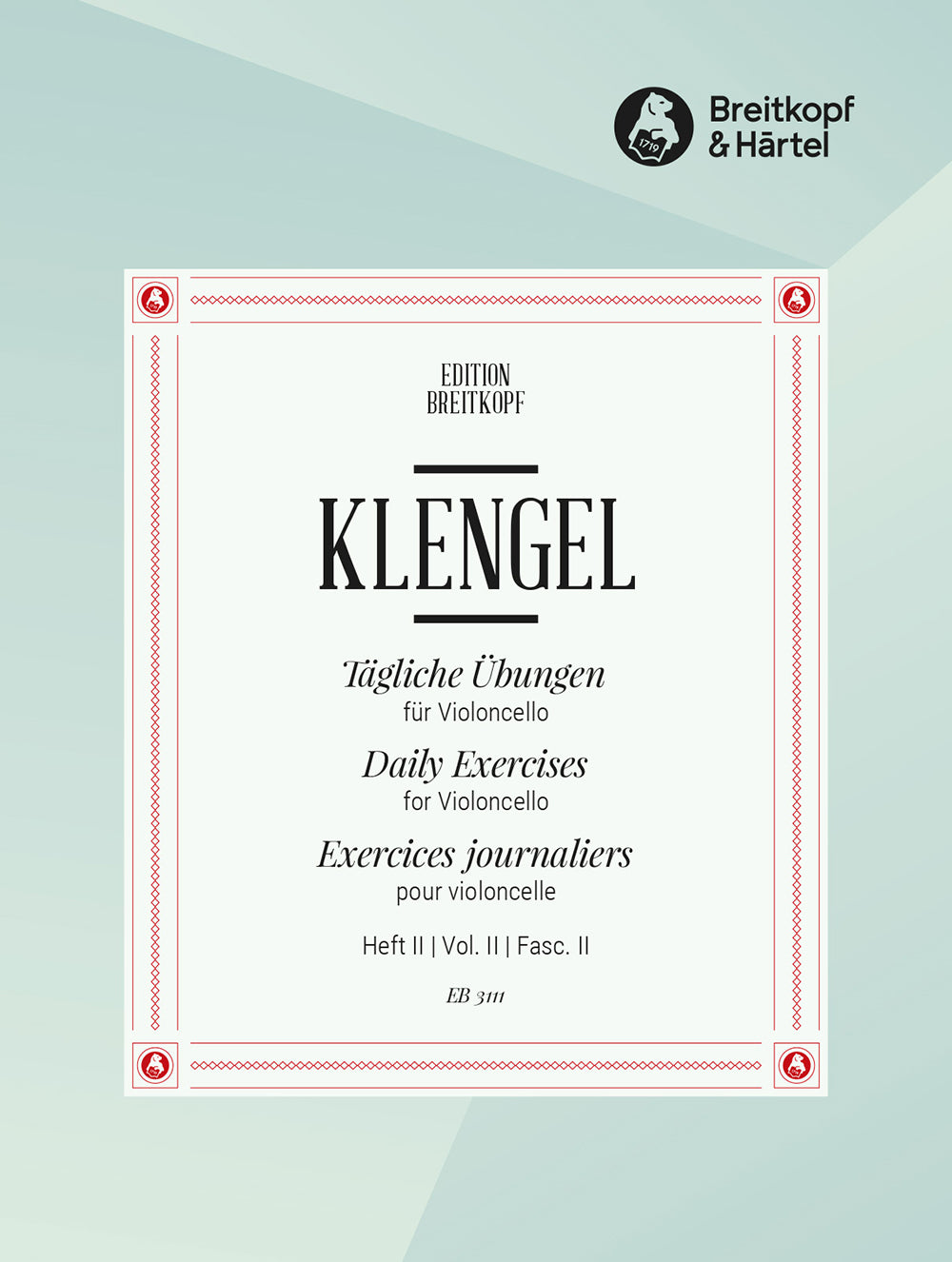 Klengel Daily Exercises for Cello, Volume 2