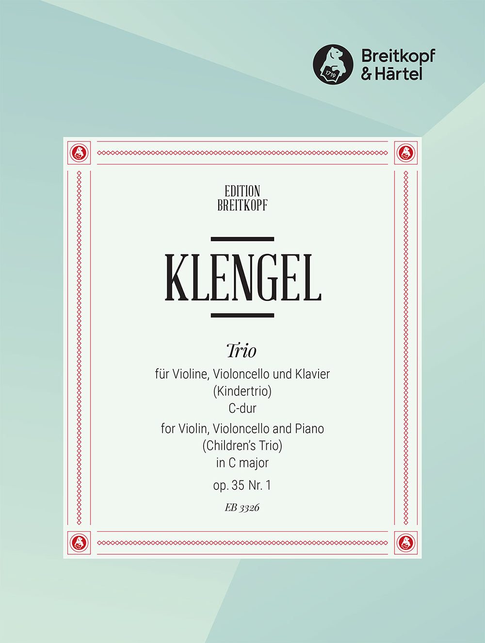 Klengel Children's Trio in C, Op. 35 #1