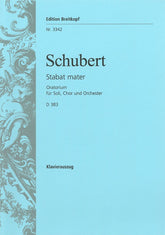 Schubert Stabat Mater in F minor D 383 Vocal Score