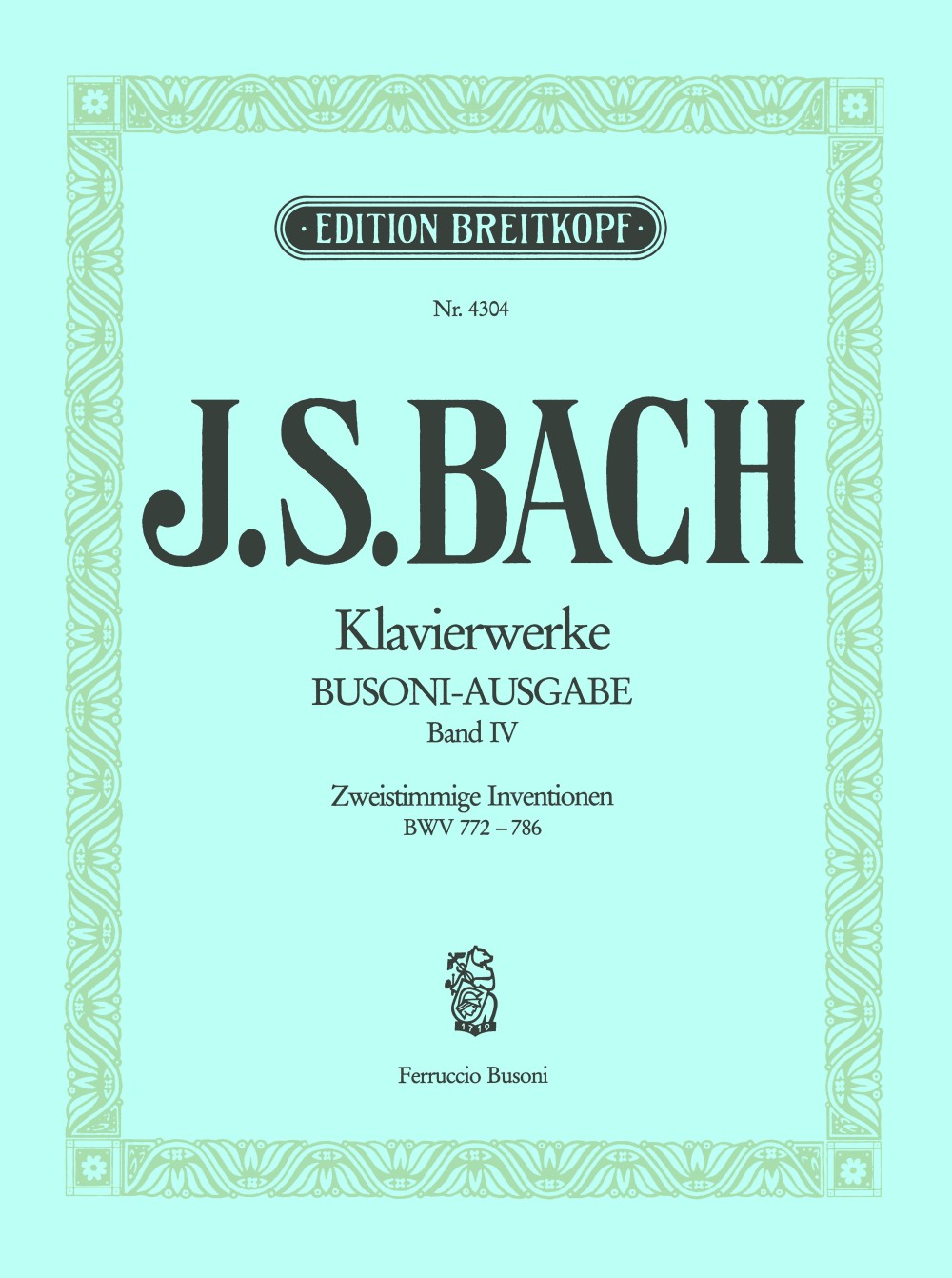 Bach Inventions BWV772-786