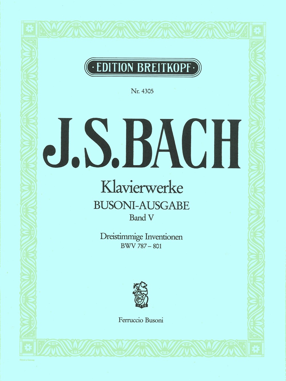 Bach Inventions BWV 787-801