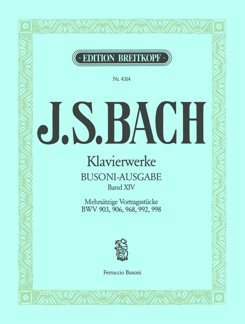 Bach Complete Piano Works Volume 14