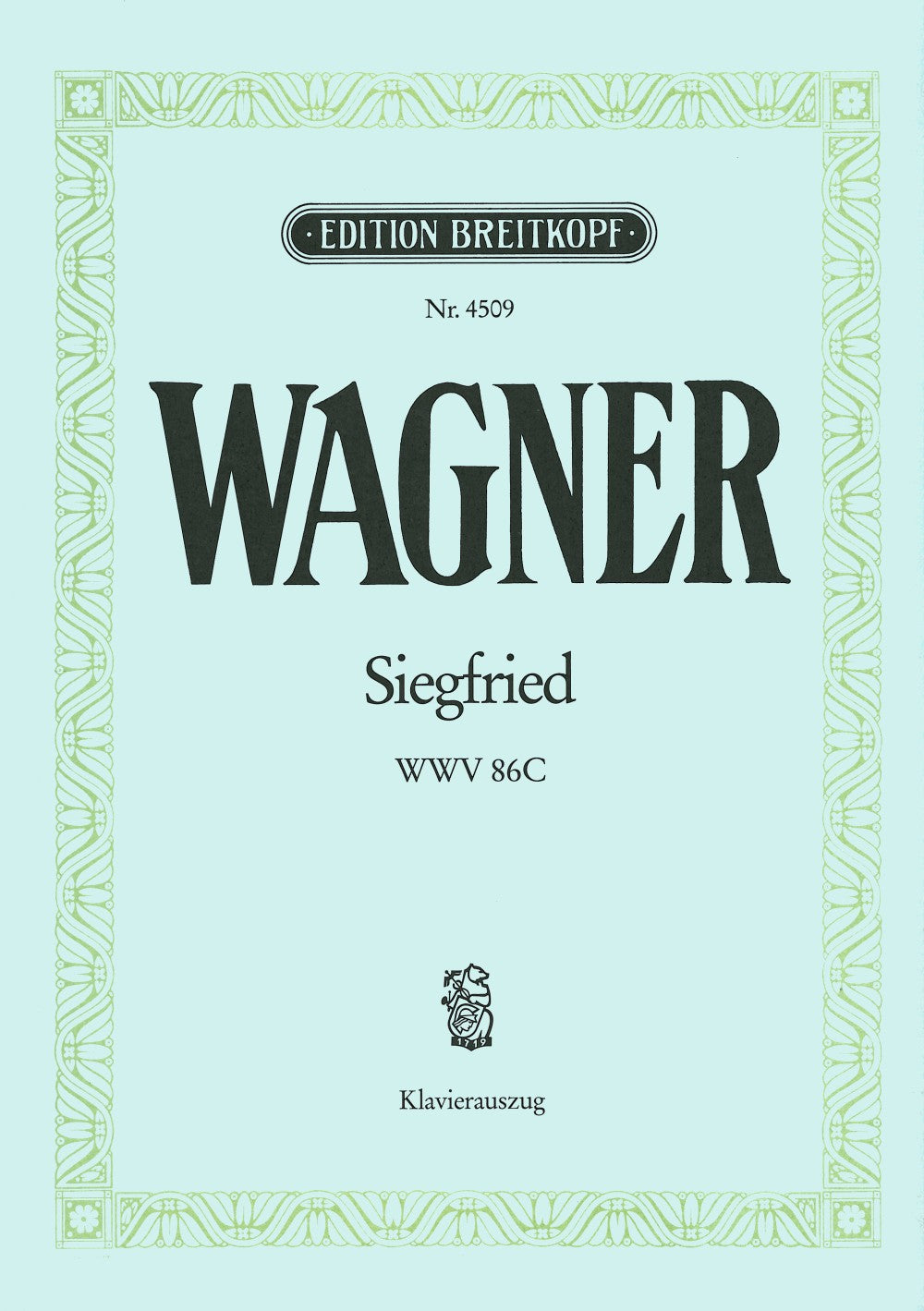 Wagner Siegfried WWV 86 C
