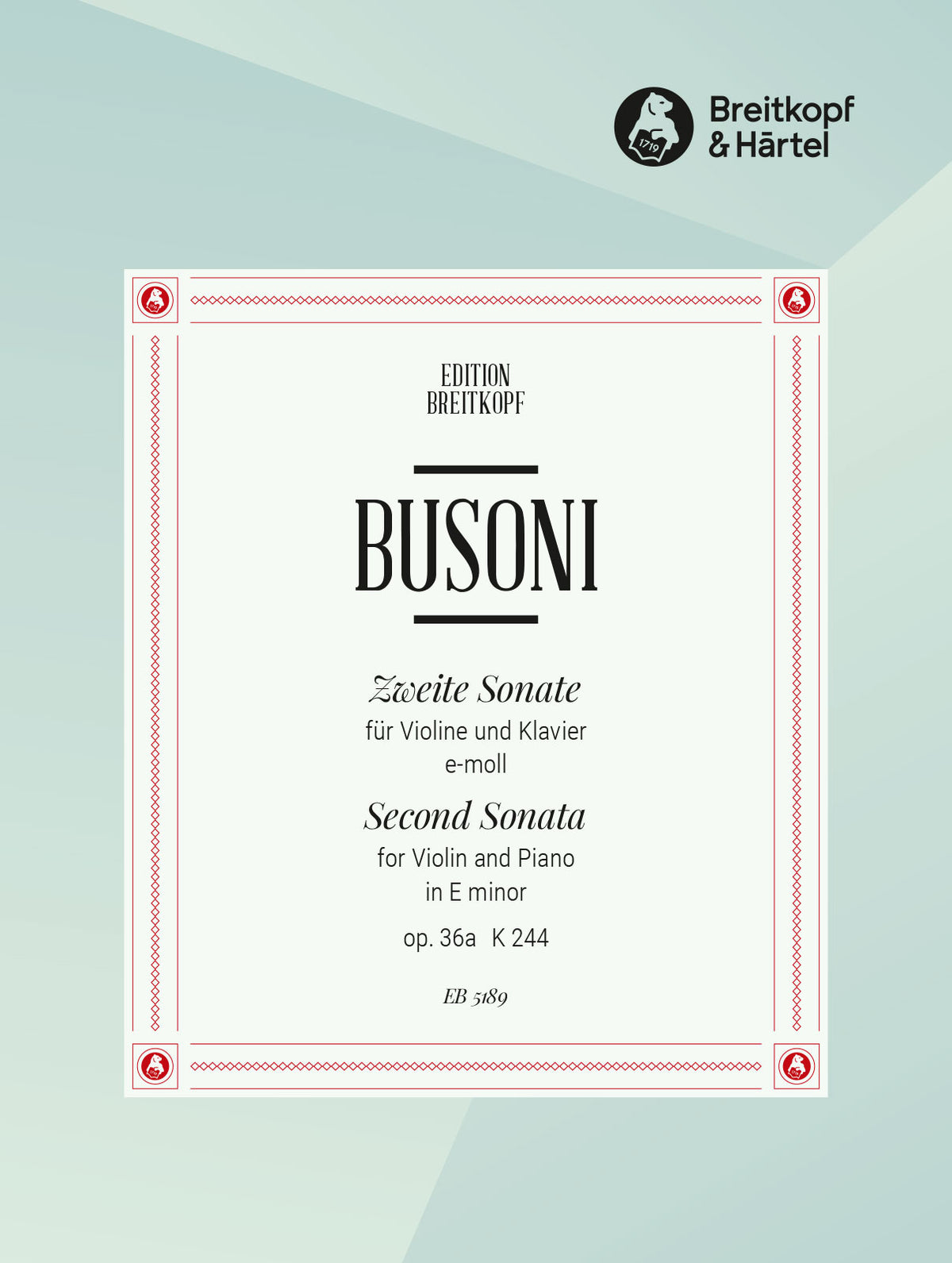 Busoni Violin Sonata No 2