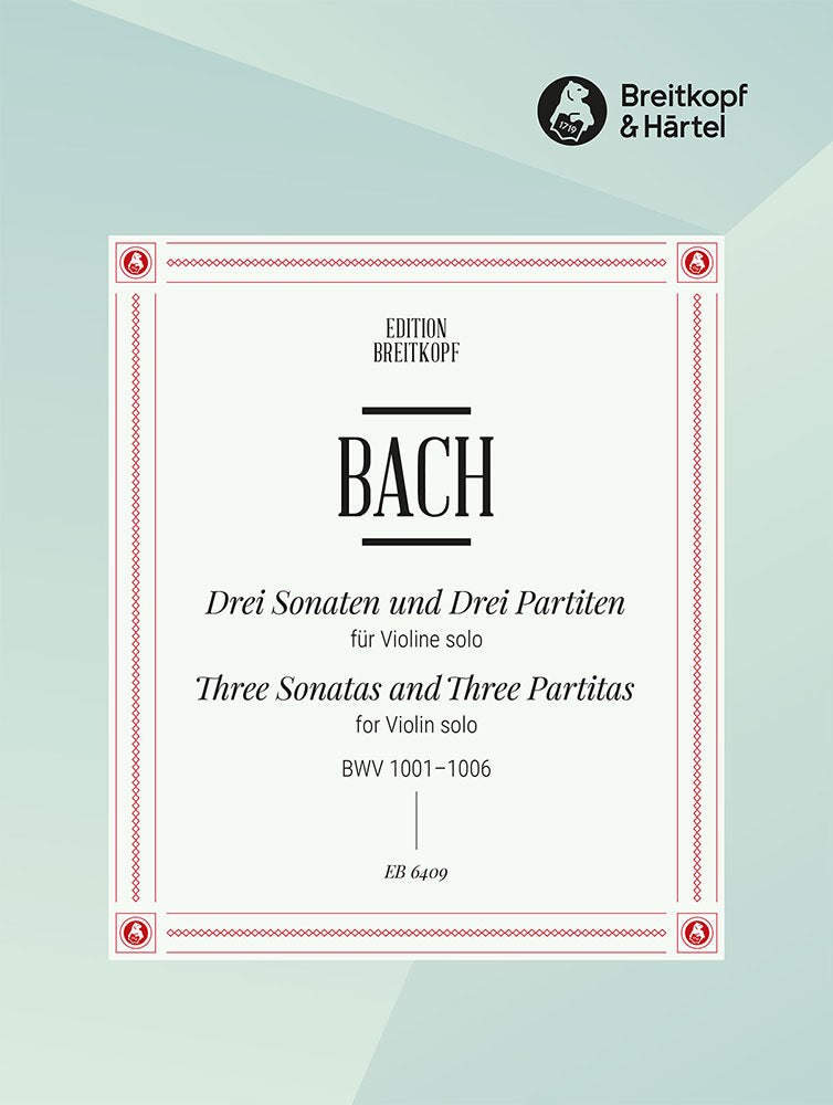 Bach 3 Sonatas and 3 Partitas BWV 1001-1006