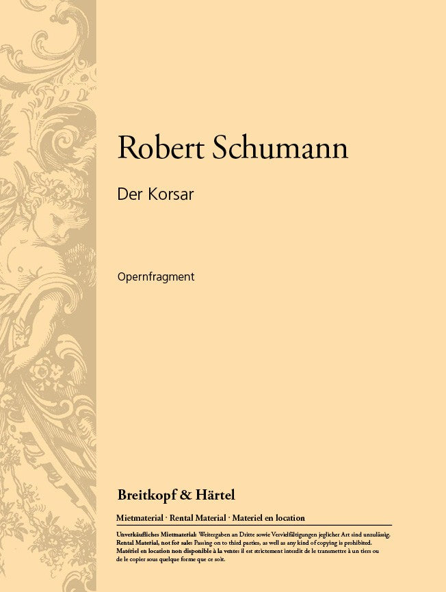 Schumann Der Korsar. Fragment