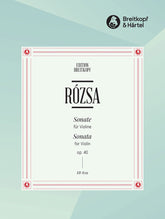 Rozsa Violin Sonata Op. 40