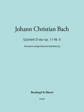 JC Bach Quintet in D major Op. 11 No. 6