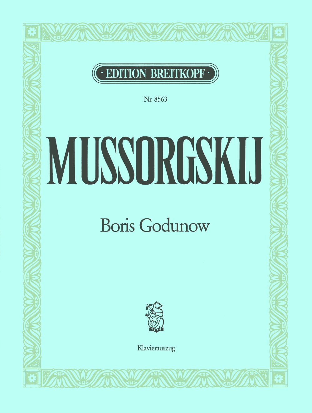Moussorgsky Boris Godunov - Vocal Score
