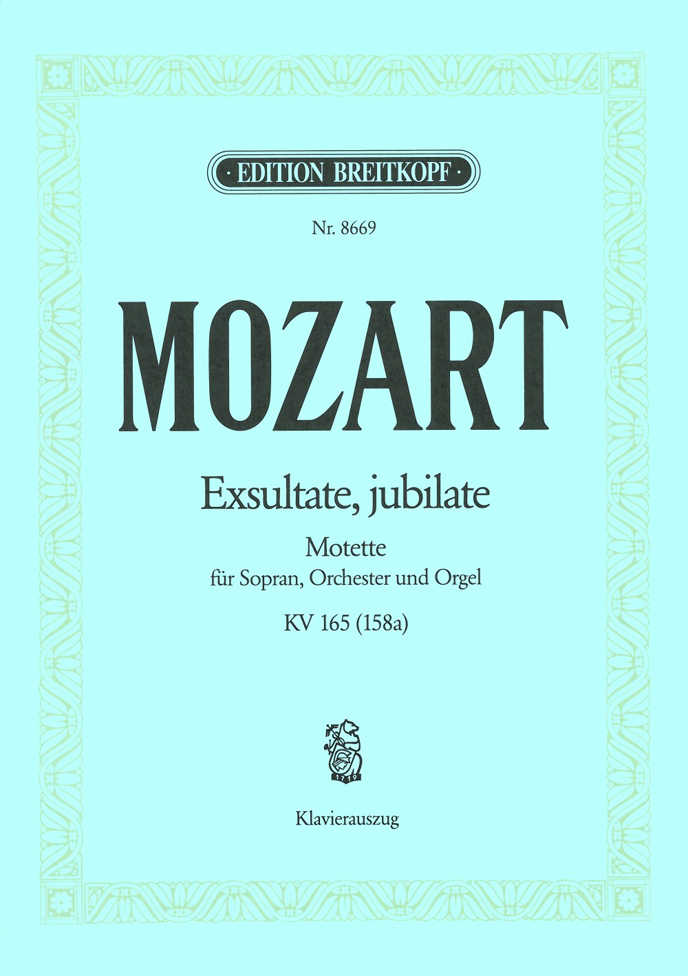 Mozart Exsultate Jubilate K165 (158a)