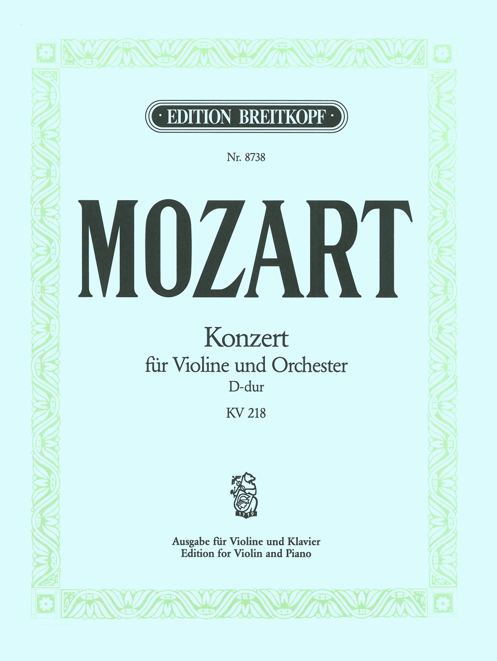 MOZART CON VLN DMAJ K218