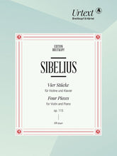 Sibelius 4 Pieces for Violin and Piano Opus 115