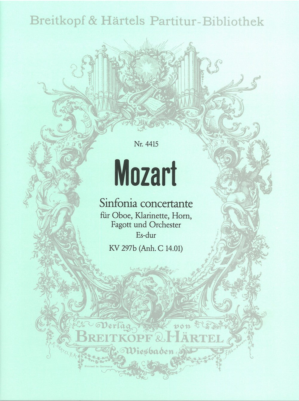 Mozart Sinfonia concertante in Eb major K. 297b (App. C 14.01) Full Score