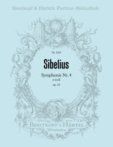 Sibelius Symphony No 4 A minor op 63 Full Score