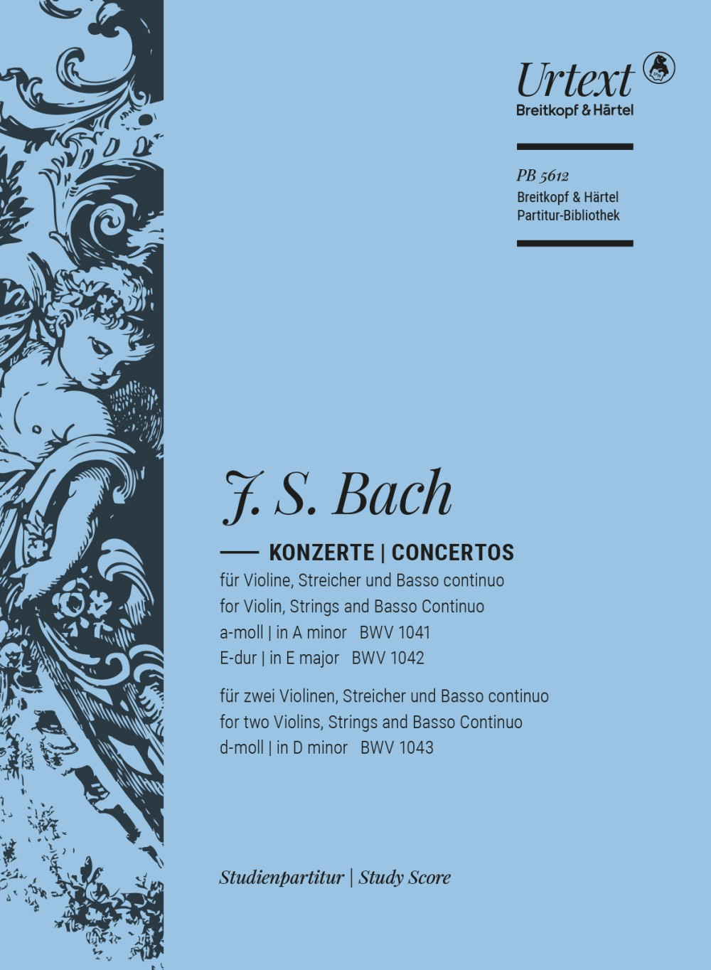 Bach Violin Concertos: study score to BWV 1041, BWV 1042, BWV 1043