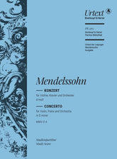 Mendelssohn Concerto in d minor Study Score