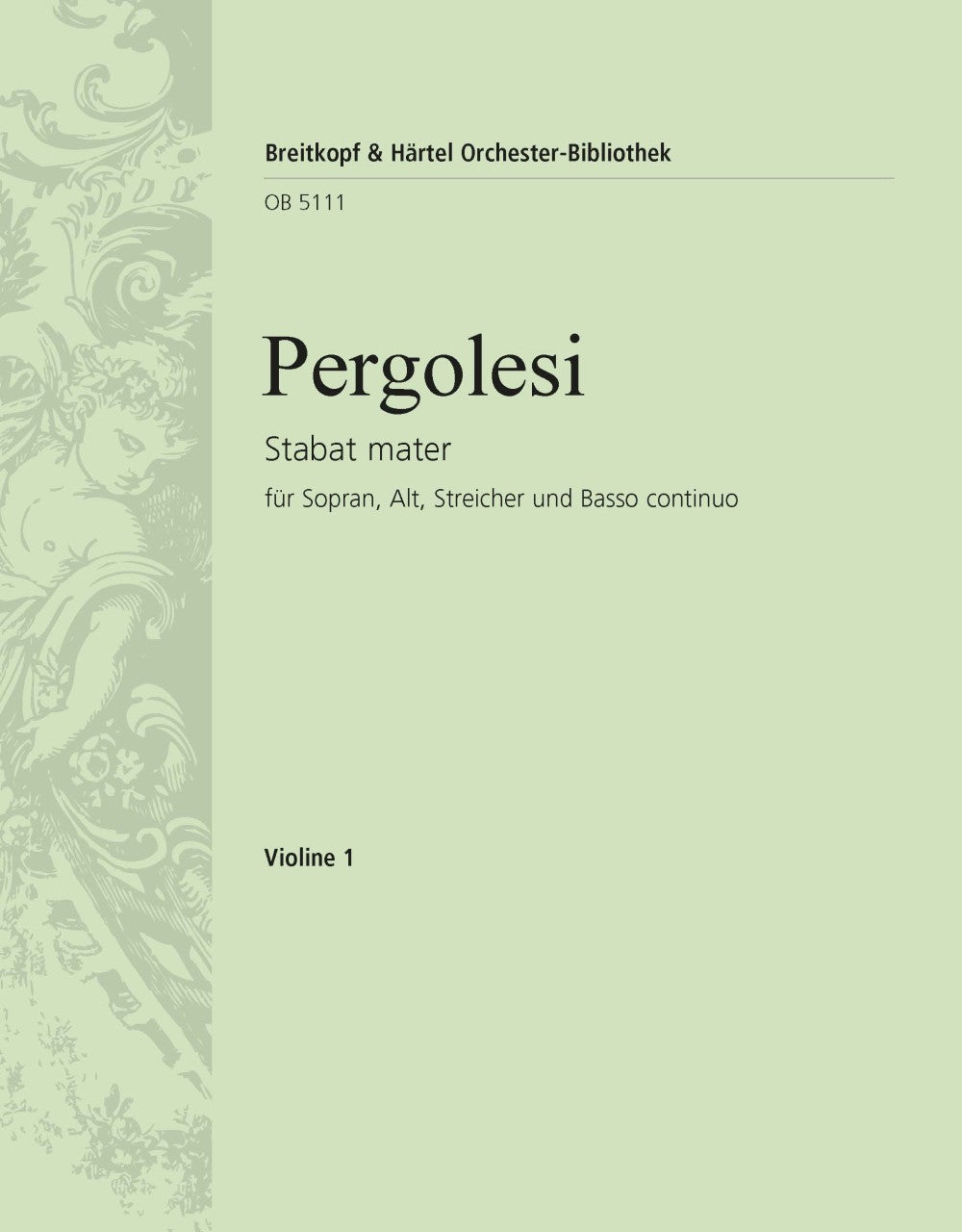 Pergolesi Stabat Mater Violin 1 Part