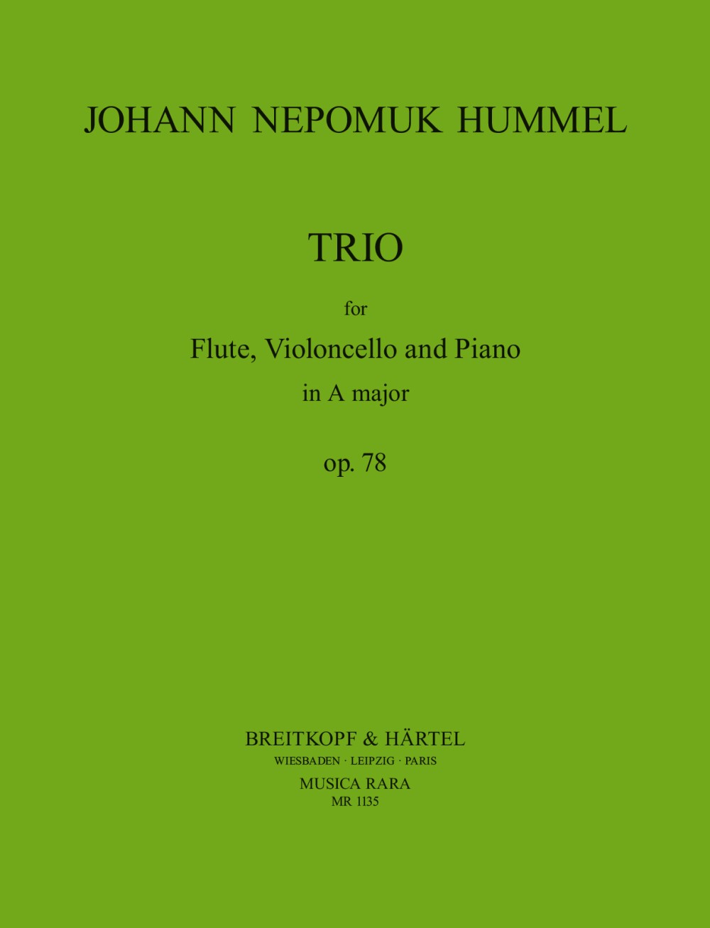Hummel Trio Op. 78 in A major