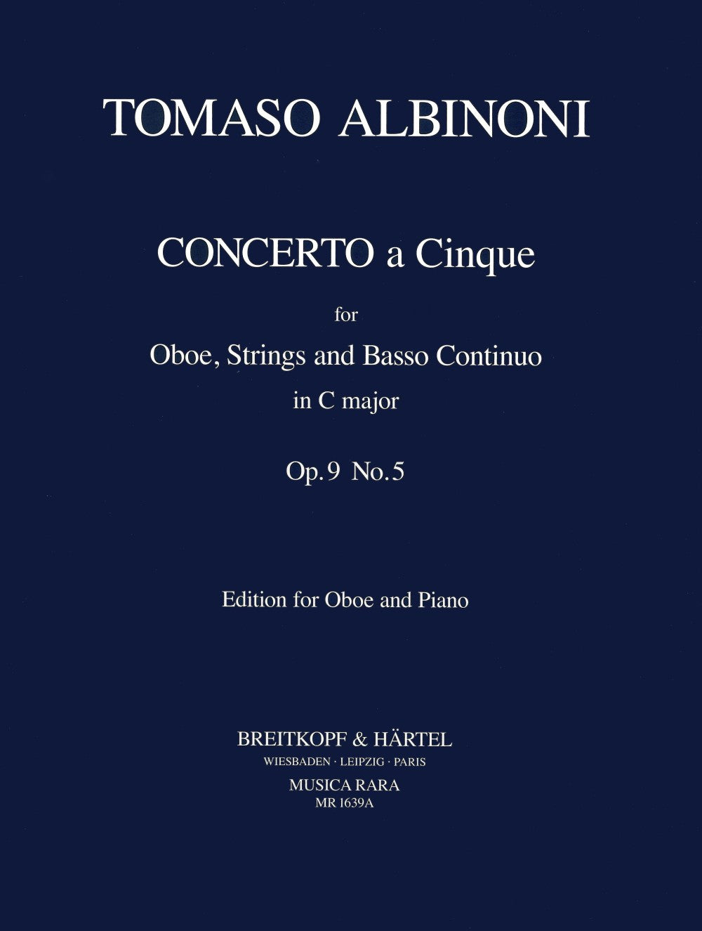 Albinoni: Concerto a 5 in C Op. 9/5