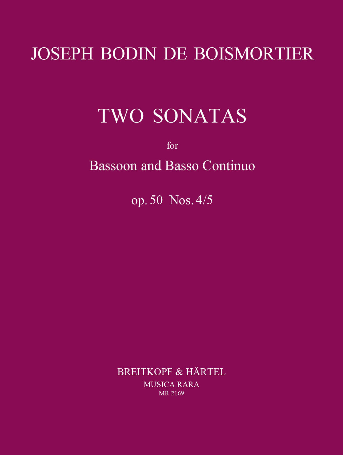 Boismortier Sonatas 4/5 Op 50