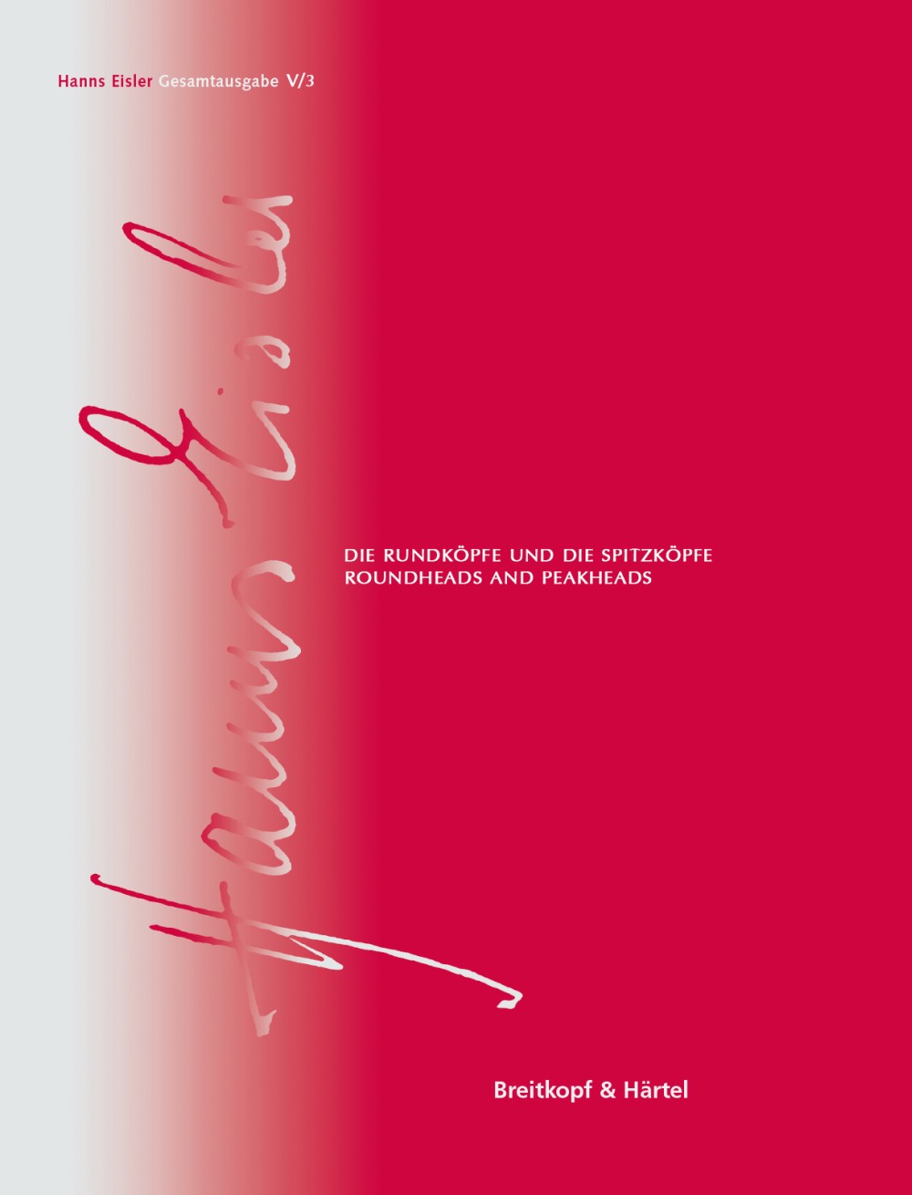 Hanns Eisler Complete Edition (HEGA) – SON 501