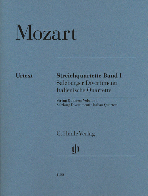 Mozart String Quartets Band 1 (Lodi-Quartett KV 80, Salzburger Divertimenti KV 136-138, Italienische Quartette KV 155-160)
