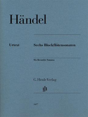 Handel Six Recorder Sonatas Alto Recorder - Solo Part and figured bass generalization