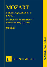 Mozart String Quartets Band 1 (Lodi-Quartett KV 80, Salzburger Divertimenti KV 136-138, Italienische Quartette KV 155-160) Study Score