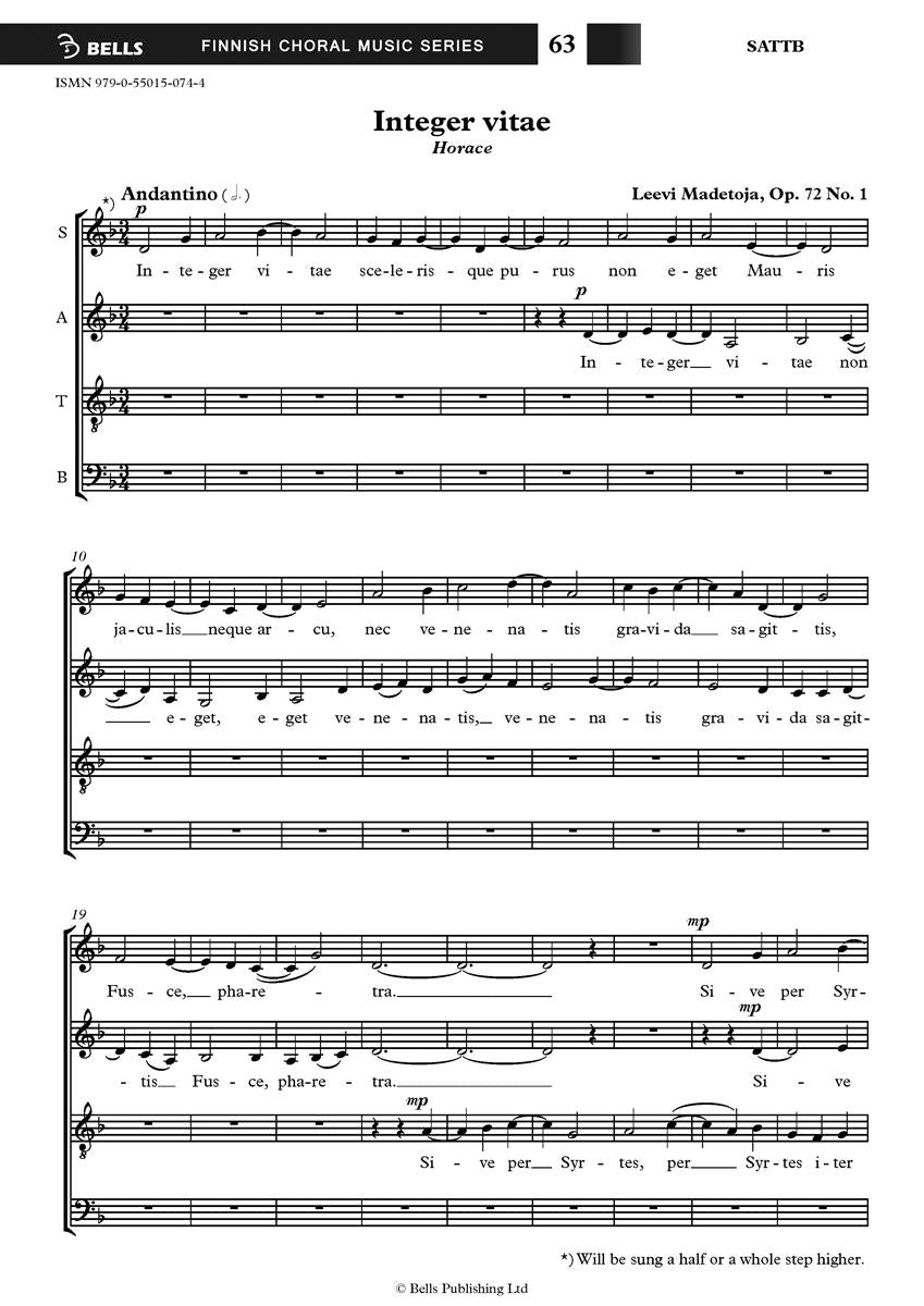 Madetoja Integer Vitae