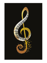 Card: Treble Clef Icones (gold foiled)