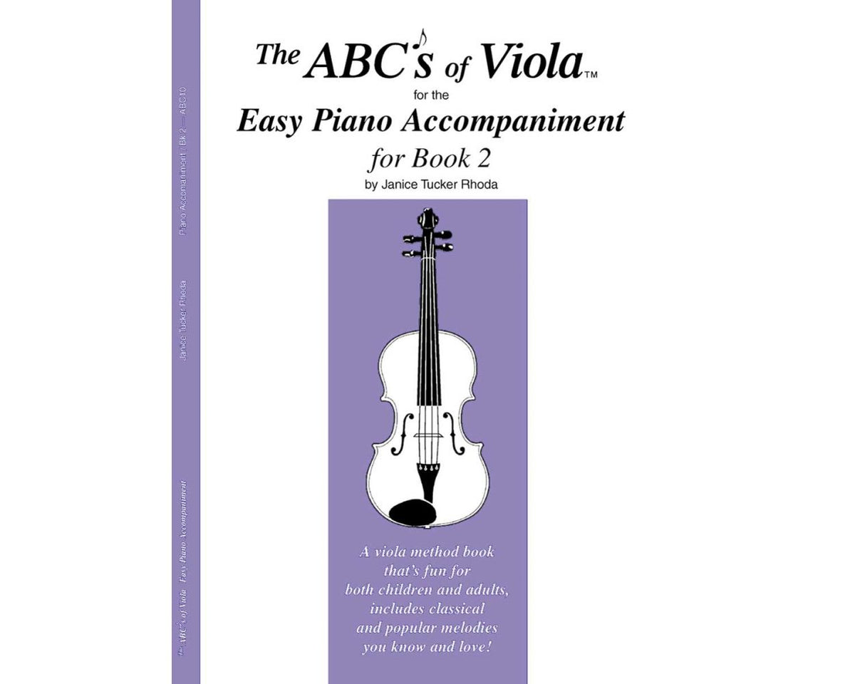 Rhoda The ABCs of Viola Book 2 Piano Accompaniment