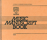 Music Manuscript Book  6 Staves - Standard Ruling - 64 pages