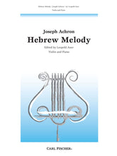 Achron Hebrew Melody Violin & Piano