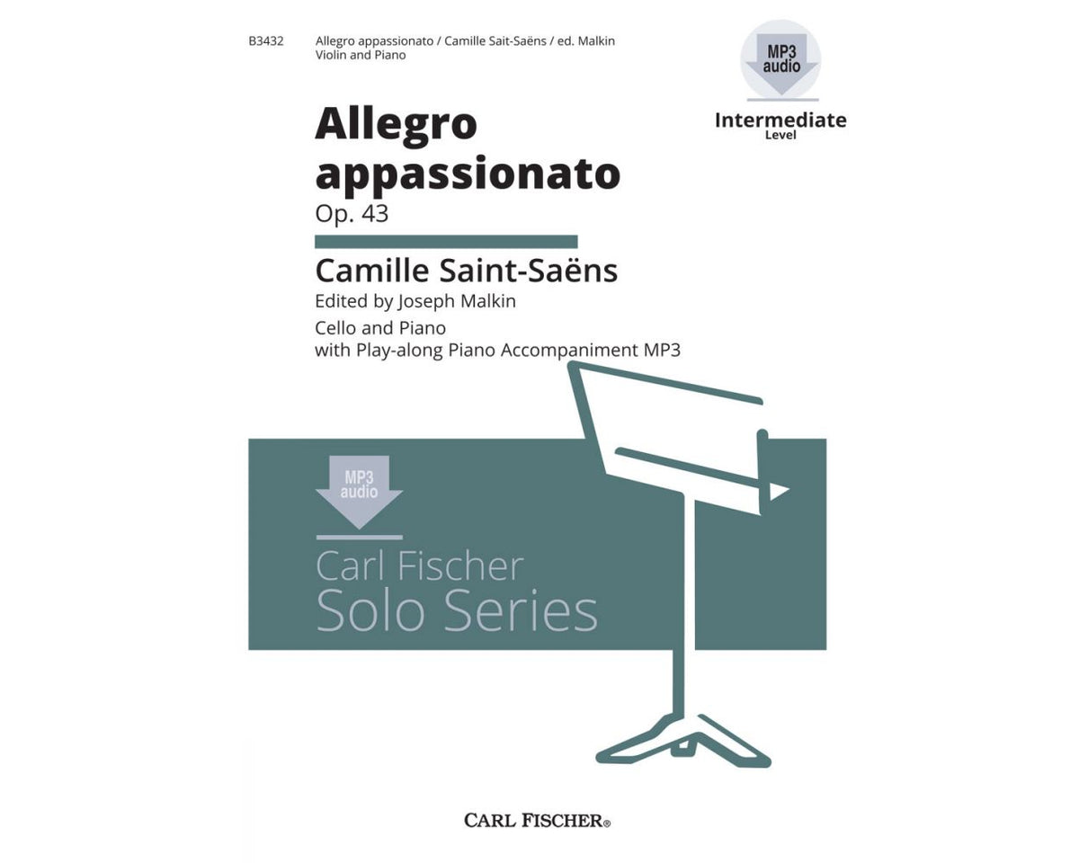 Saint-Saens Allegro Appassionato Op. 43 for Cello & Piano