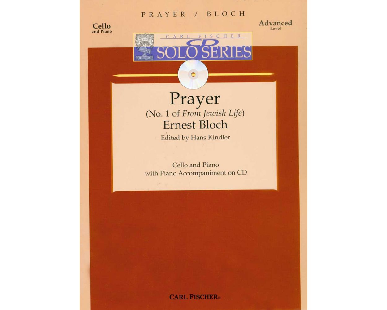 Bloch  Prayer No. 1 of "From Jewish Life" Cello & Piano