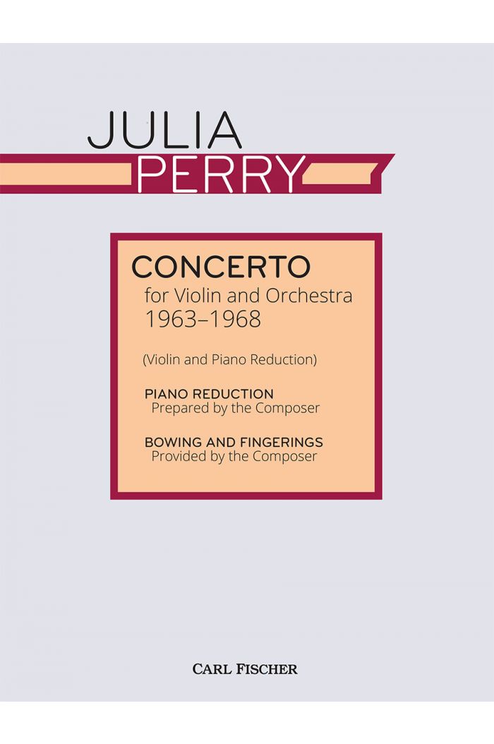 Perry Concerto for Violin and Orchestra (1963-1968)