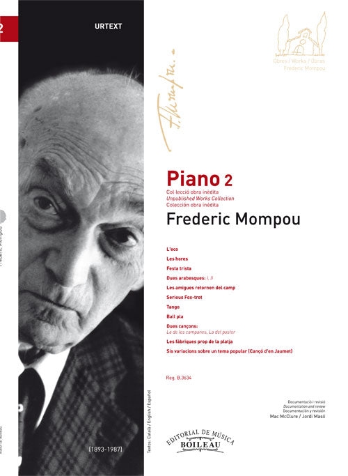 Mompou Piano Volume 2