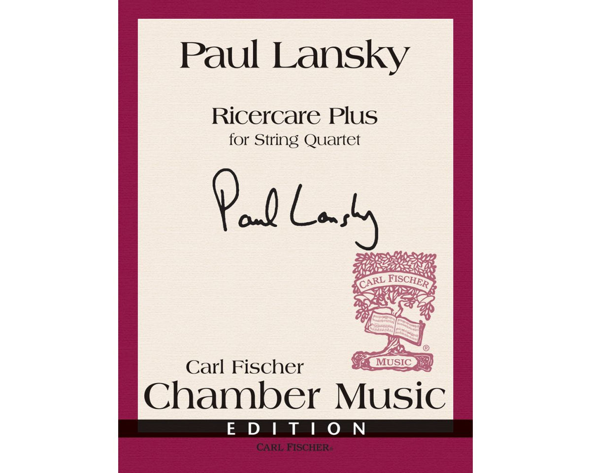 Lansky Ricercare Plus for String Quartet
