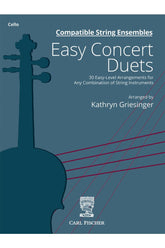 Compatible String Ensembles Easy Concert Duets Cello