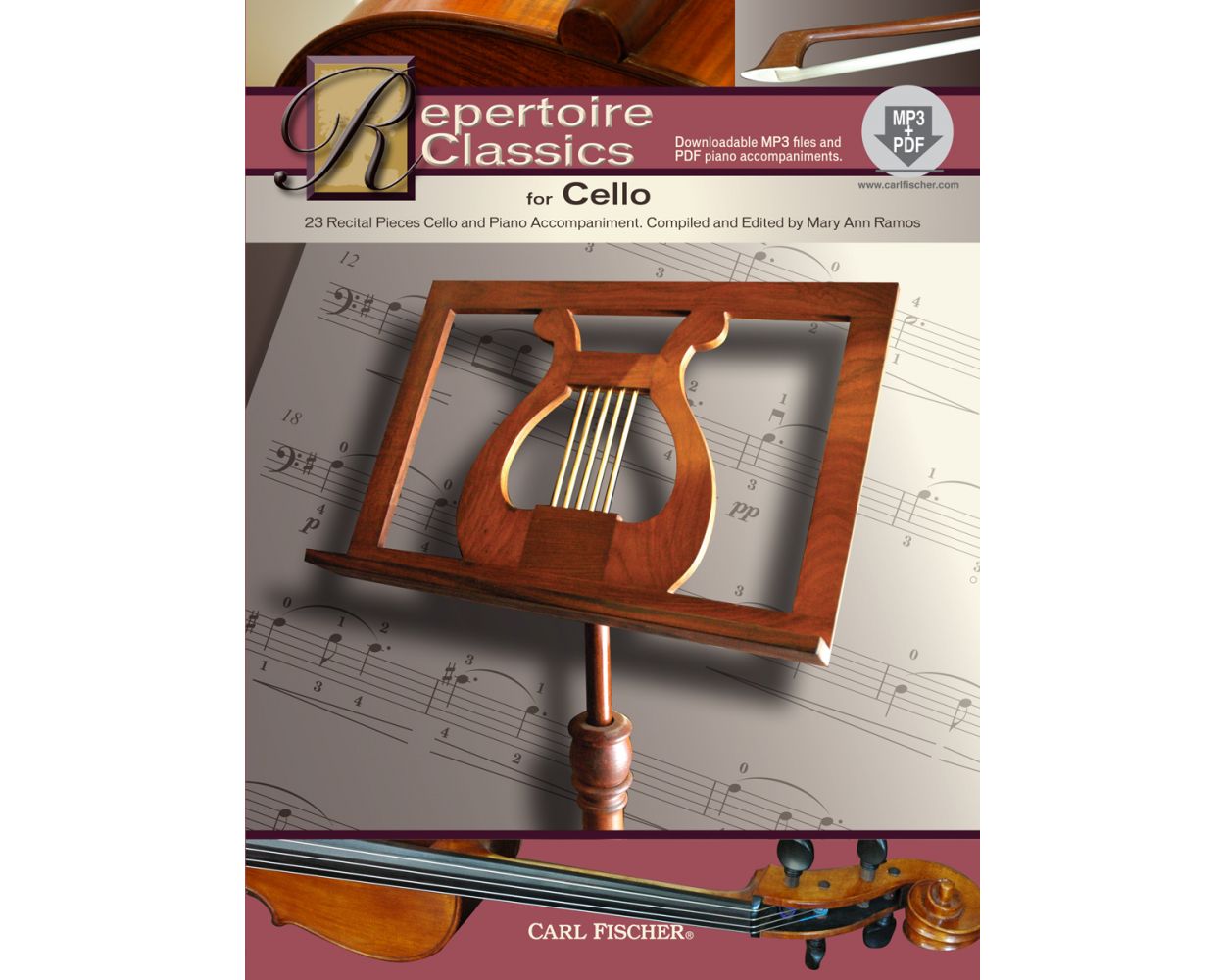 Repertoire Classics for Cello with MP3 and PDF